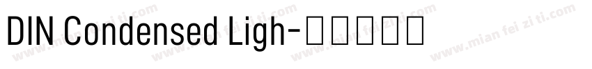 DIN Condensed Ligh字体转换